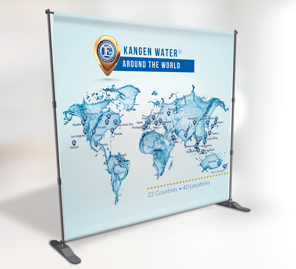 Kangen Water Backdrop Banner