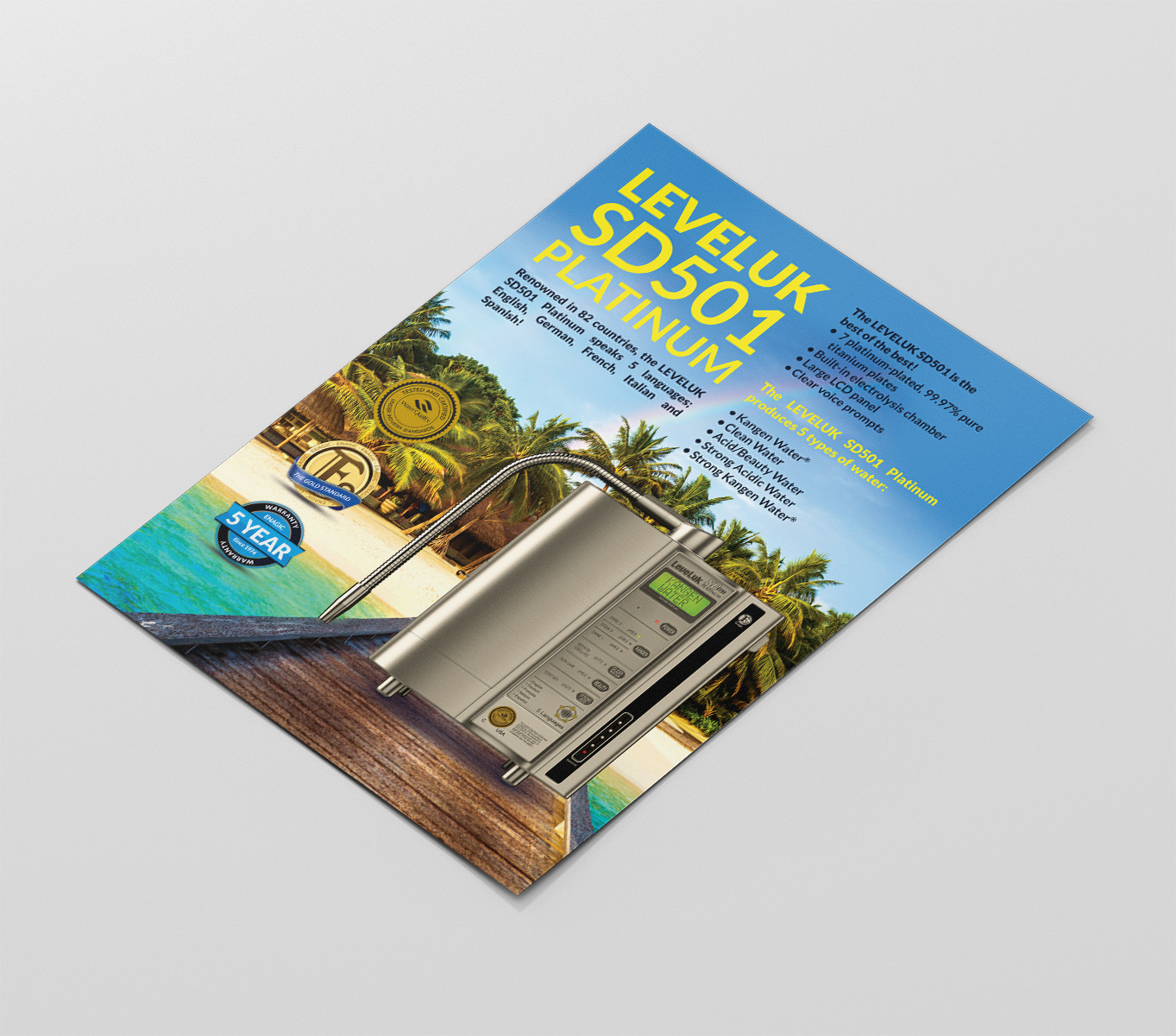 Leveluk SD501 Platinum Tropical Poster