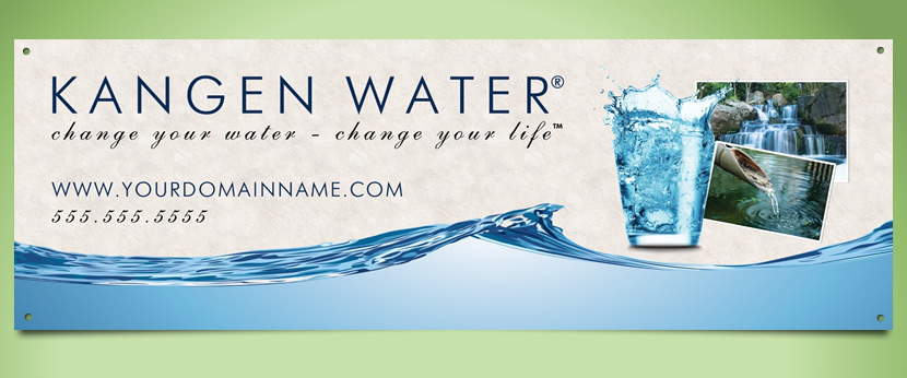 Change Your Water Banner - offwhite