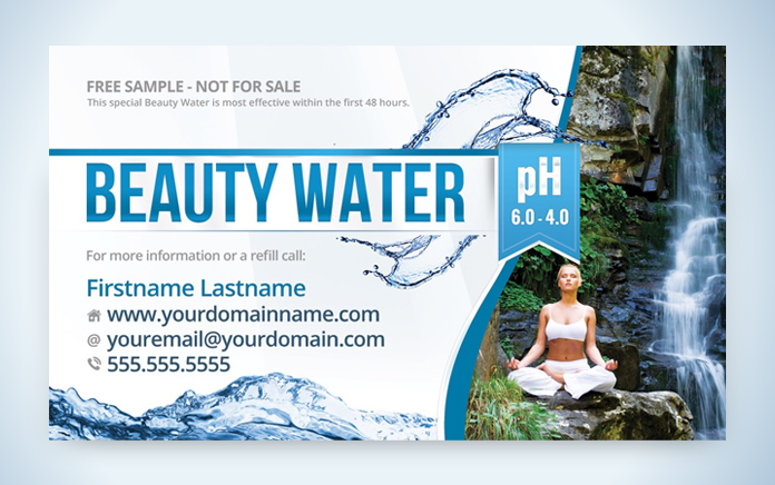 Beauty Water Bottle Sticker