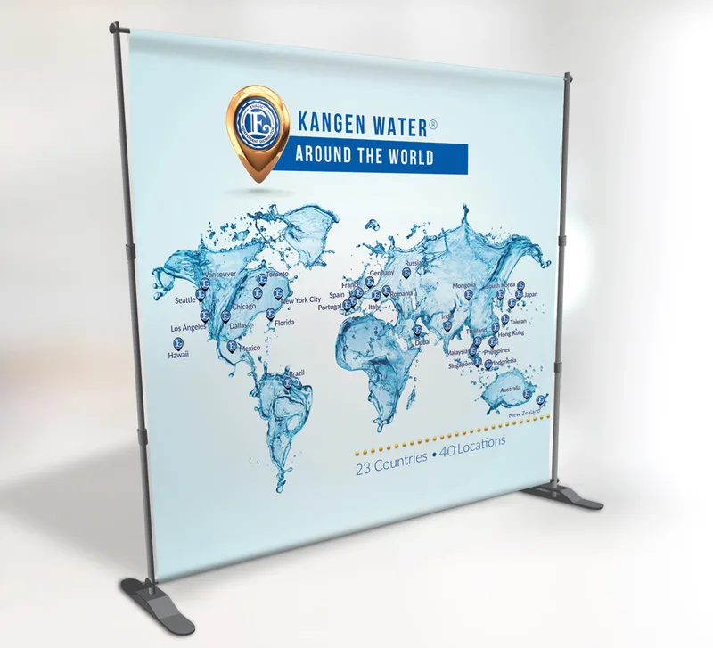 Kangen Water Backdrop Banner