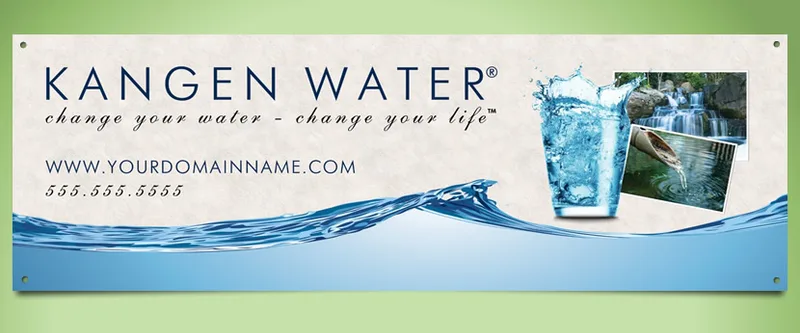 Change Your Water Banner - offwhite